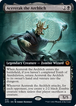 Acererak the Archlich Dungeons & Dragons- Adventures in the Forgotten Realms Bordless